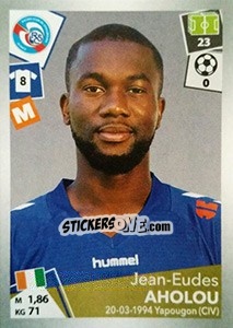 Sticker Jean-Eudes Aholou - FOOT 2017-2018 n. 450 - Panini