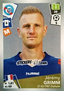 Cromo Jérémy Grimm - FOOT 2017-2018 - Panini