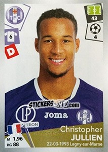 Sticker Christopher Jullien - FOOT 2017-2018 n. 472 - Panini