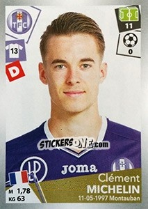 Cromo Clément Michelin - FOOT 2017-2018 n. 473 - Panini