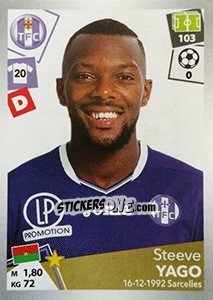 Figurina Steeve Yago - FOOT 2017-2018 n. 475 - Panini