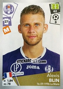Sticker Alexis Blin - FOOT 2017-2018 n. 476 - Panini