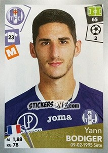 Cromo Yann Bodiger - FOOT 2017-2018 n. 477 - Panini