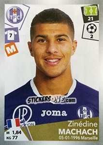 Sticker Zinédine Machach - FOOT 2017-2018 - Panini