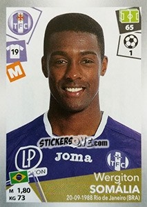 Figurina Wergiton Somália - FOOT 2017-2018 n. 483 - Panini