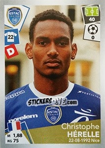 Sticker Christophe Hérelle - FOOT 2017-2018 n. 499 - Panini