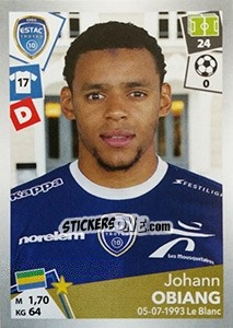 Sticker Johann Obiang - FOOT 2017-2018 n. 500 - Panini
