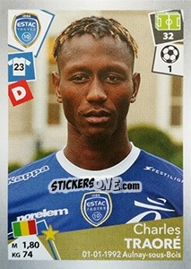 Figurina Charles Traoré - FOOT 2017-2018 - Panini