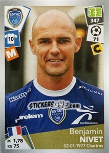 Sticker Benjamin Nivet - FOOT 2017-2018 n. 509 - Panini