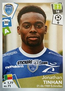 Cromo Jonathan Tinhan - FOOT 2017-2018 - Panini