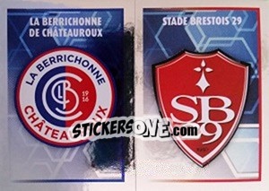 Sticker écusson (Stade Brestois 29 / Châteauroux) - FOOT 2017-2018 n. 547 - Panini