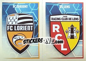 Sticker écusson (RC Lens / FC Lorient) - FOOT 2017-2018 - Panini