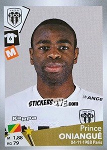 Figurina Prince Oniangué - FOOT 2017-2018 - Panini