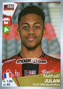 Sticker Nathaël Julan - FOOT 2017-2018 n. T14 - Panini