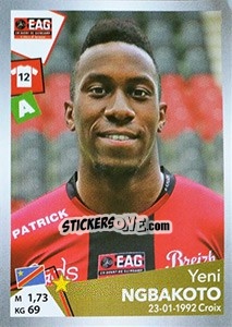 Figurina Yeni Ngbakoto - FOOT 2017-2018 n. T15 - Panini