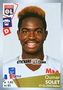 Sticker Oumar Solet - FOOT 2017-2018 n. T18 - Panini