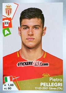 Sticker Pietro Pellegri - FOOT 2017-2018 n. T22 - Panini