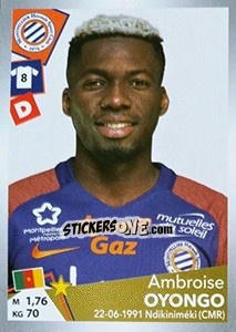 Sticker Ambroise Oyongo - FOOT 2017-2018 n. T23 - Panini