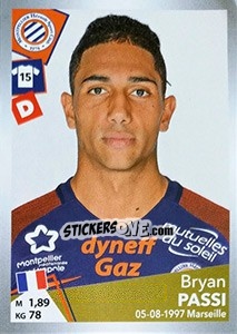 Sticker Bryan Passi - FOOT 2017-2018 - Panini