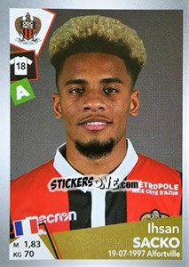 Sticker Ihsan Sacko - FOOT 2017-2018 n. T25 - Panini