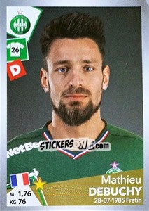 Sticker Mathieu Debuchy - FOOT 2017-2018 n. T30 - Panini