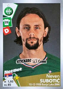 Cromo Neven Subotic - FOOT 2017-2018 - Panini