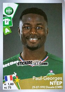 Sticker Paul-Georges Ntep - FOOT 2017-2018 n. T34 - Panini