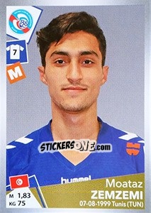 Sticker Moataz Zemzemi - FOOT 2017-2018 n. T36 - Panini