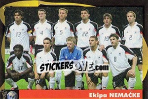 Sticker Ekipa Nemacke - Svetski Fudbal 2006 n. 14 - G.T.P.R School Shop