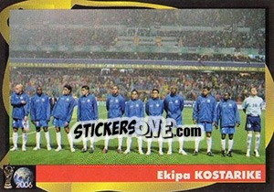 Sticker Ekipa Kostarike - Svetski Fudbal 2006 - G.T.P.R School Shop