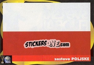 Sticker Zastava Poljske - Svetski Fudbal 2006 n. 41 - G.T.P.R School Shop
