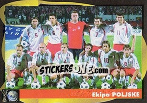 Sticker Ekipa Poljske - Svetski Fudbal 2006 - G.T.P.R School Shop