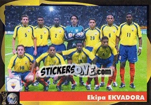 Sticker Ekipa Ekvadora - Svetski Fudbal 2006 n. 56 - G.T.P.R School Shop
