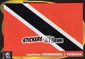 Sticker Zastava Trinidada I Tobaga - Svetski Fudbal 2006 - G.T.P.R School Shop