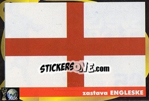 Sticker Zastava Engelske - Svetski Fudbal 2006 - G.T.P.R School Shop