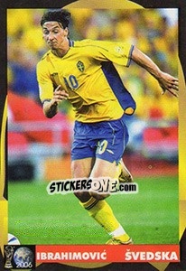 Sticker Zlatan Ibrahimovic - Svetski Fudbal 2006 - G.T.P.R School Shop