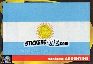 Cromo Zastava Argentine - Svetski Fudbal 2006 - G.T.P.R School Shop