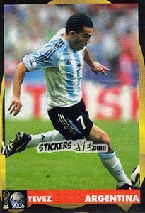 Sticker Carlos Tevez - Svetski Fudbal 2006 - G.T.P.R School Shop