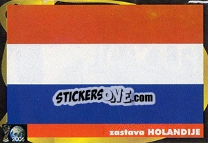 Sticker Zastava Holandije - Svetski Fudbal 2006 - G.T.P.R School Shop