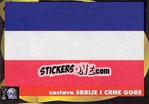 Sticker Zastava Srbije I Crne Gore - Svetski Fudbal 2006 - G.T.P.R School Shop