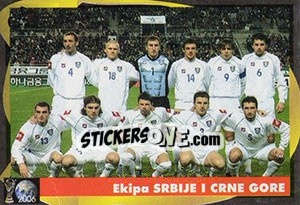Sticker Ekipa Srbije I Crne Gore - Svetski Fudbal 2006 - G.T.P.R School Shop
