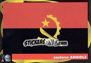Sticker Zastava Angole - Svetski Fudbal 2006 - G.T.P.R School Shop