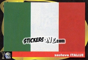 Sticker Zastava Italije