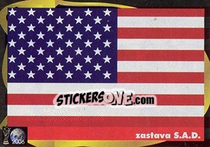 Sticker Zastava S.A.D. - Svetski Fudbal 2006 - G.T.P.R School Shop