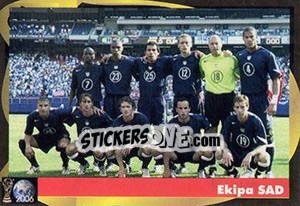 Sticker Ekipa S.A.D. - Svetski Fudbal 2006 - G.T.P.R School Shop