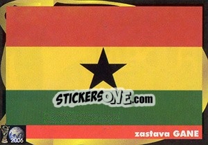 Sticker Zastava Gane - Svetski Fudbal 2006 - G.T.P.R School Shop
