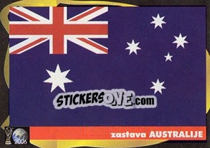 Sticker Zastava Australije - Svetski Fudbal 2006 n. 239 - G.T.P.R School Shop
