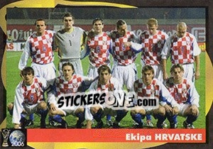 Sticker Ekipa Hrvatske - Svetski Fudbal 2006 n. 259 - G.T.P.R School Shop