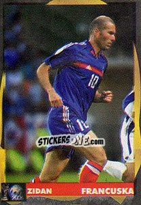 Sticker Zinedine Zidane - Svetski Fudbal 2006 - G.T.P.R School Shop