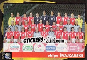 Sticker Ekipa Švajcarske - Svetski Fudbal 2006 - G.T.P.R School Shop